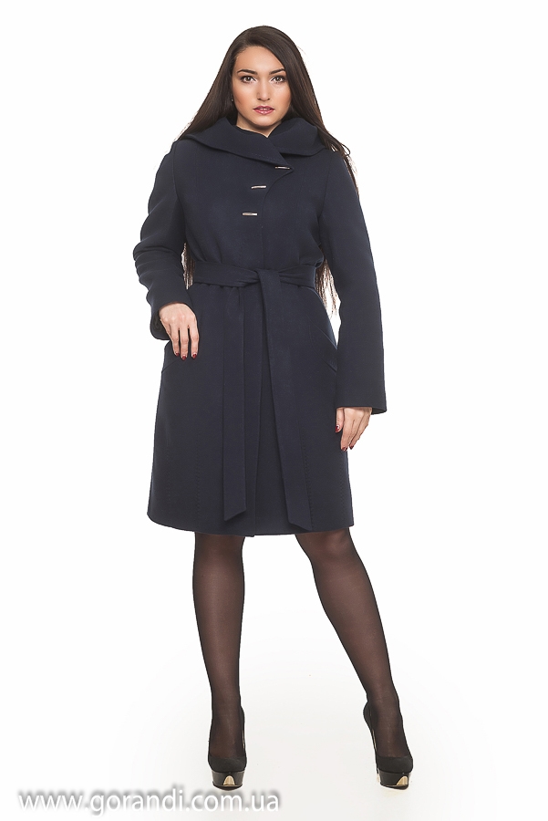Женское пальто из кашемира, чёрное, серое с капюшоном, с поясом. Капюшон выкладывается в форме воротника. фото Размер: 46-54 Фото