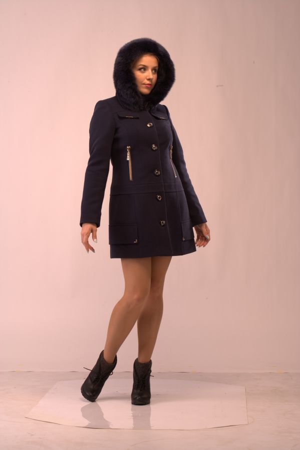 пальто женское Зима 2015 модель M-1415 фото