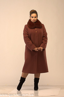 женское зимнее пальто длинное коричневое фото
